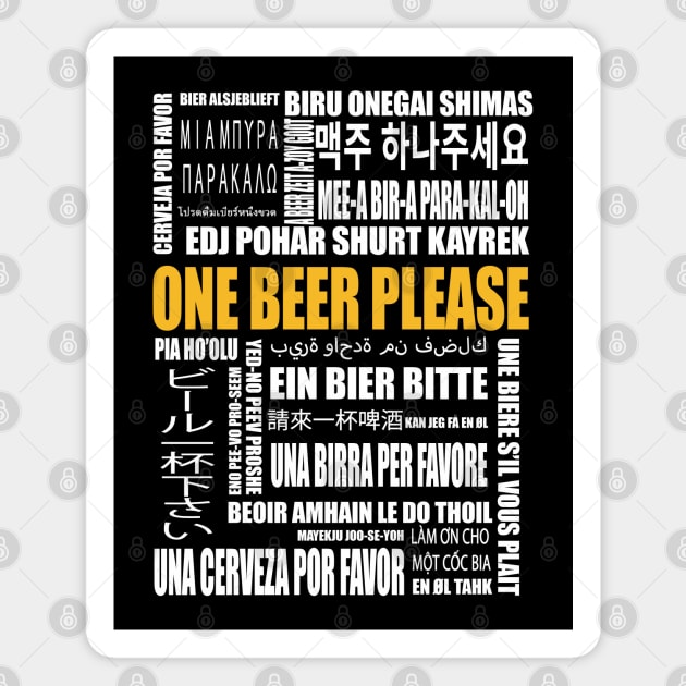 How to order a beer arround the world Magnet by byfab